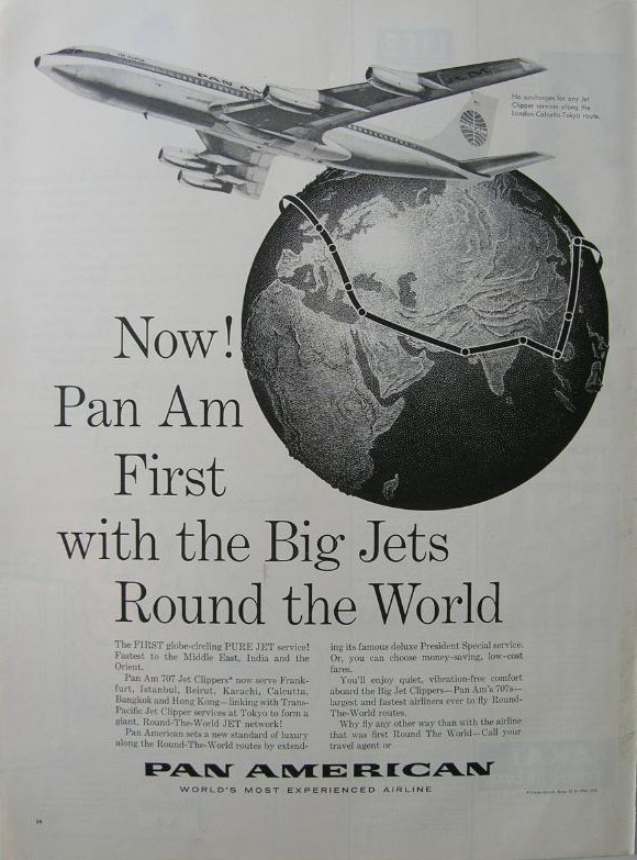 1960s Round the World via jets.